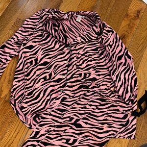 Pink and Black Zebra VSPajama Set